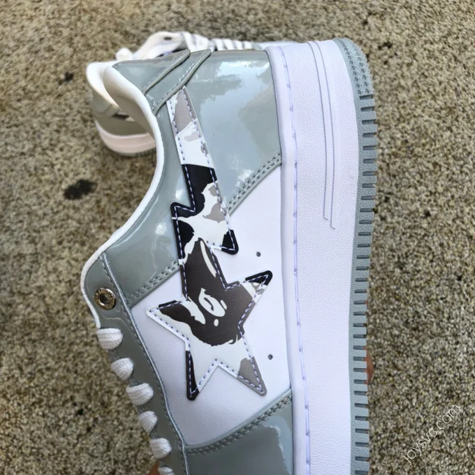 BAPE STA SK8 Grey White