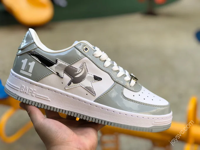 BAPE STA SK8 Grey White