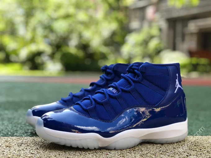 Air Jordan 11 Blue White Basketball Shoes AT7802-115