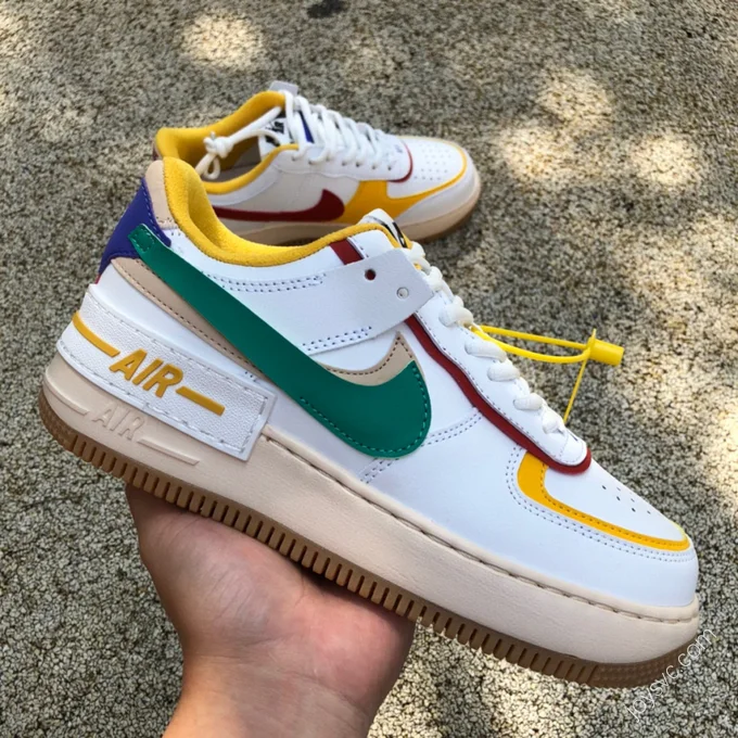 Nike AF1 Low Mismatched Macaron Sneakers