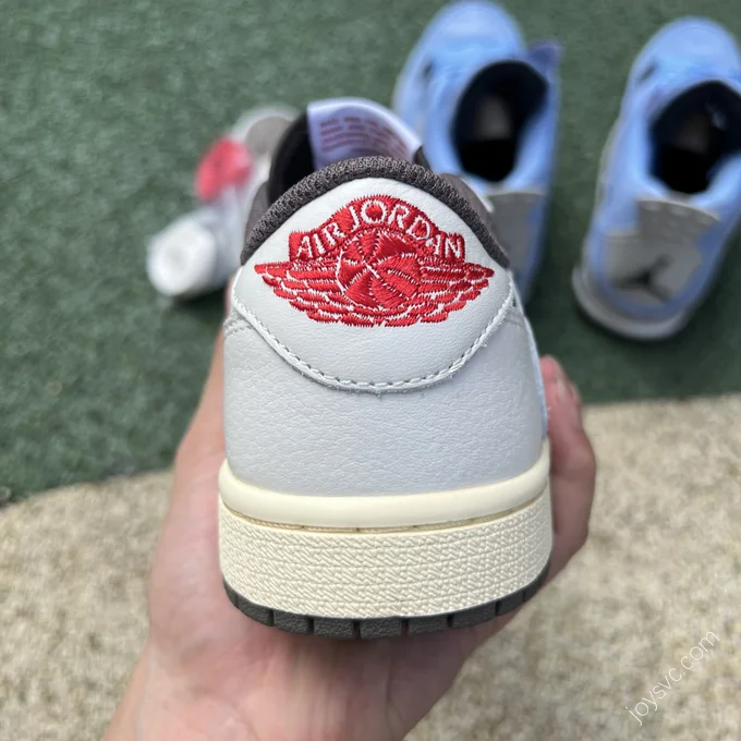 Travis Scott x Air Jordan 1 Low White Brown LJR DM7866-162