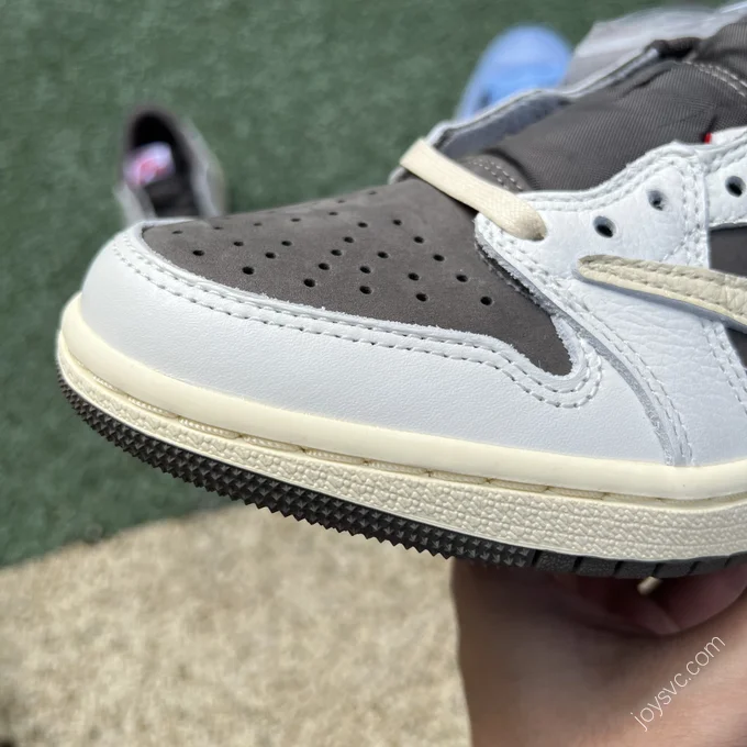 Travis Scott x Air Jordan 1 Low White Brown LJR DM7866-162