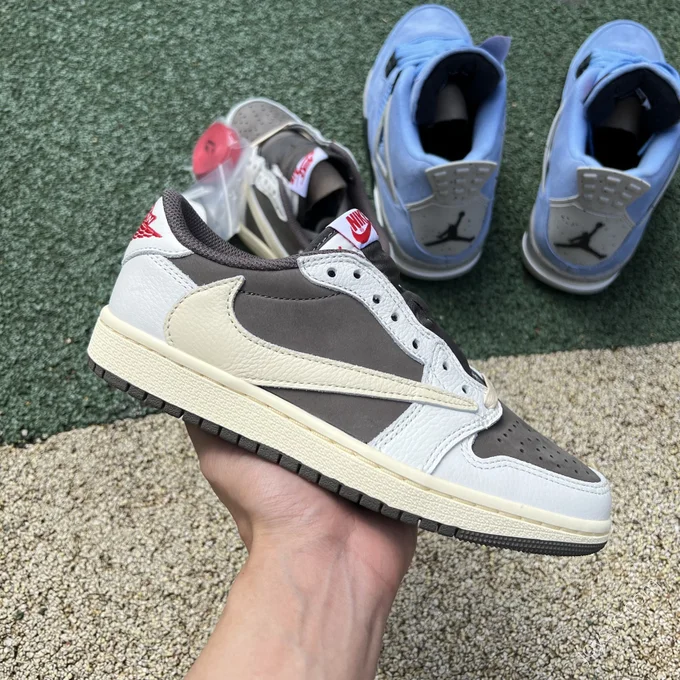 Travis Scott x Air Jordan 1 Low White Brown LJR DM7866-162