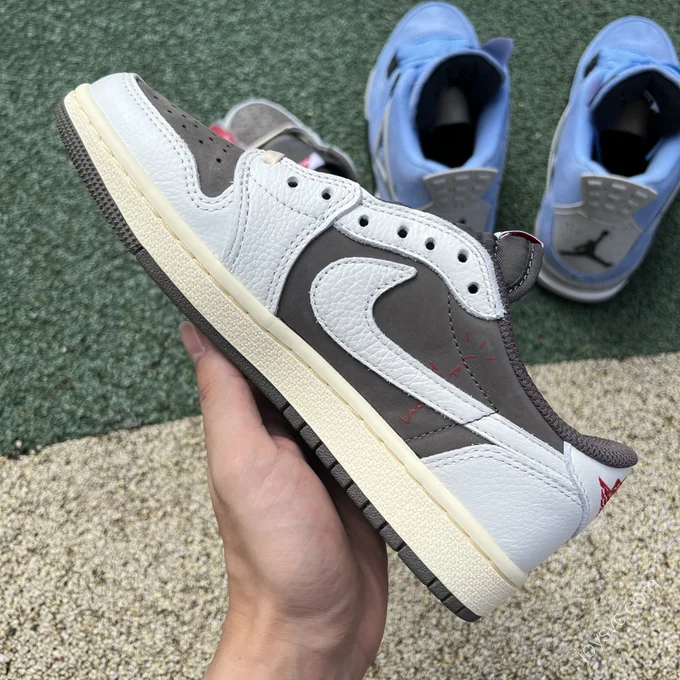 Travis Scott x Air Jordan 1 Low White Brown LJR DM7866-162