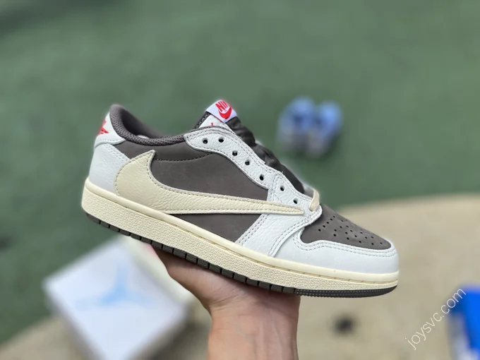 Travis Scott x Air Jordan 1 Low White Brown LJR DM7866-162