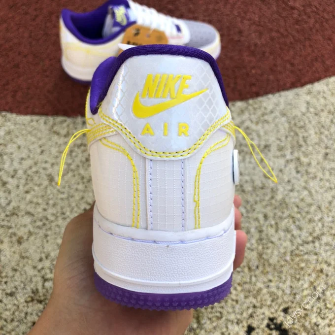 Union LA x Nike AF1 Low White Purple Stitching Sneakers CJ9649-500