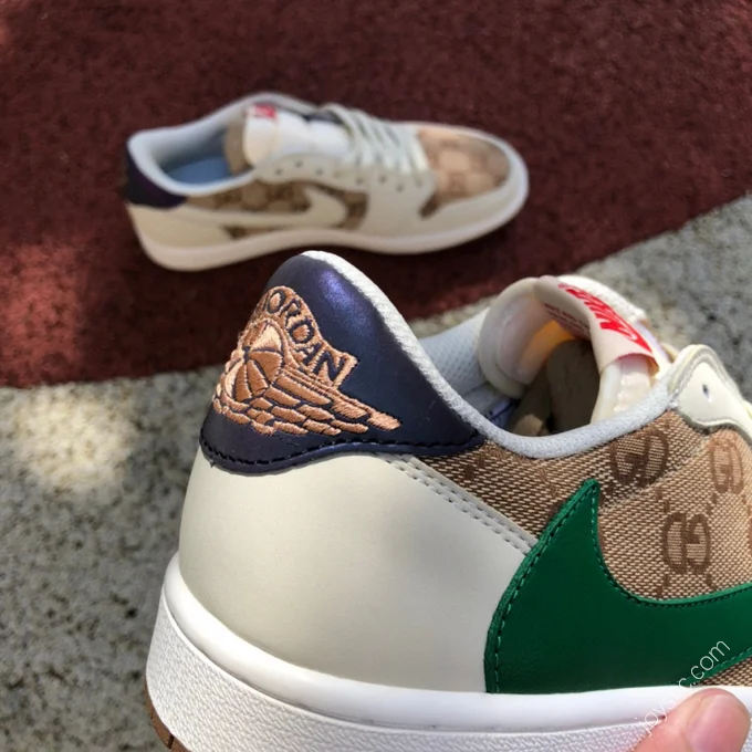 Travis Scott x Air Jordan 1 Low Gucci White Brown DM7