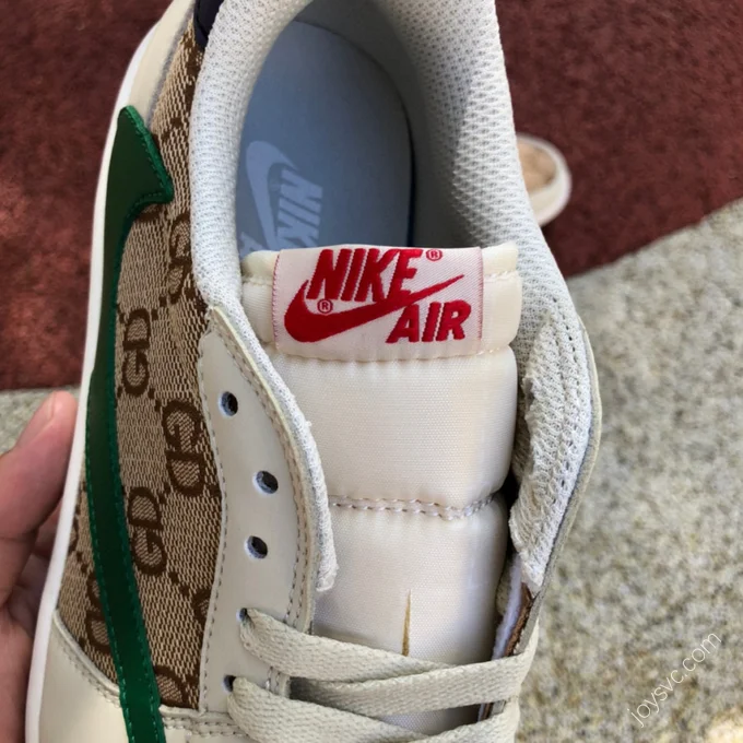 Travis Scott x Air Jordan 1 Low Gucci White Brown DM7