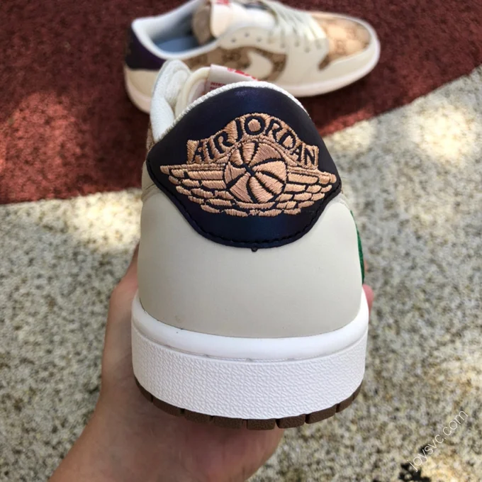 Travis Scott x Air Jordan 1 Low Gucci White Brown DM7