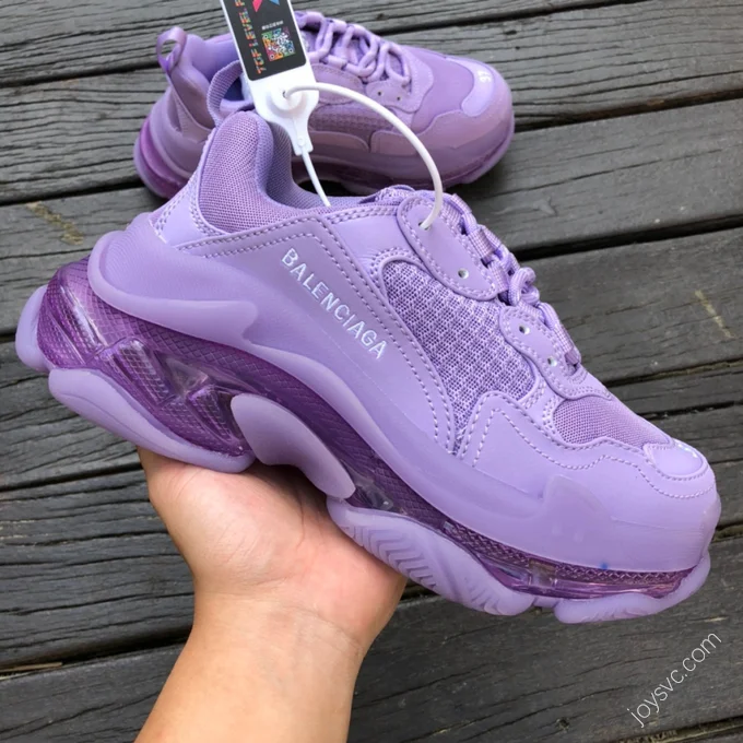 Balenciaga Triple S Clear Sole Purple