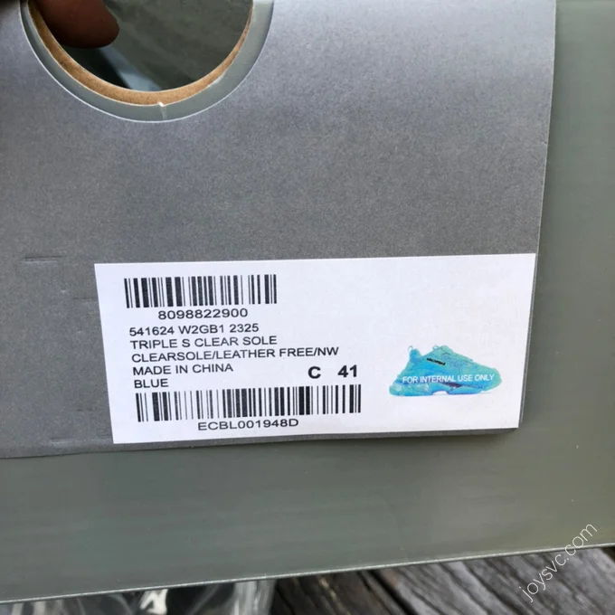 Balenciaga Triple S Clear Sole Blue