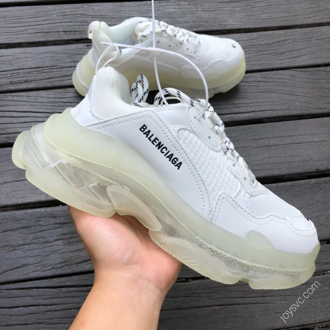 Balenciaga Triple S Clear Sole White