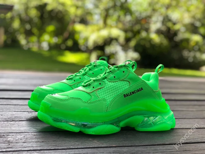 Balenciaga Triple S Clear Sole Green