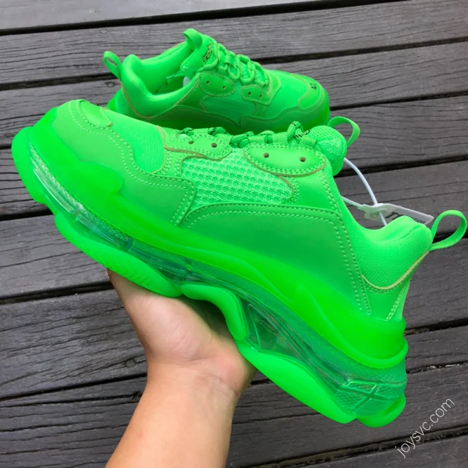 Balenciaga Triple S Clear Sole Green