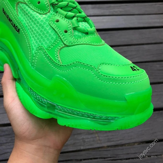 Balenciaga Triple S Clear Sole Green