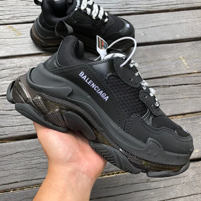 Balenciaga Triple S Clear Sole Black