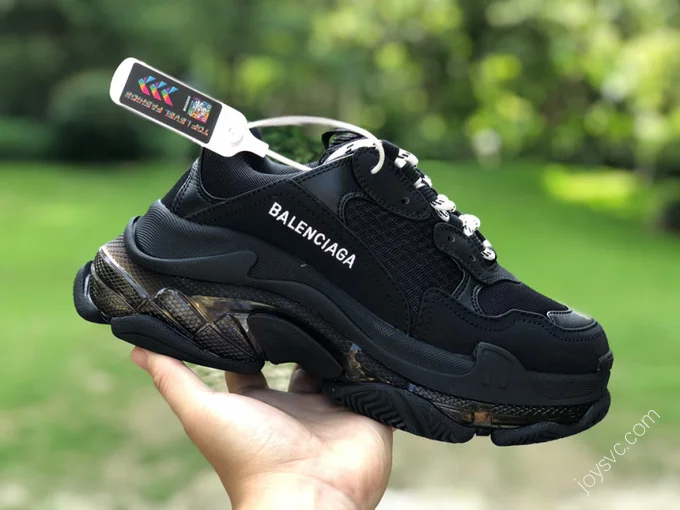 Balenciaga Triple S Clear Sole Black