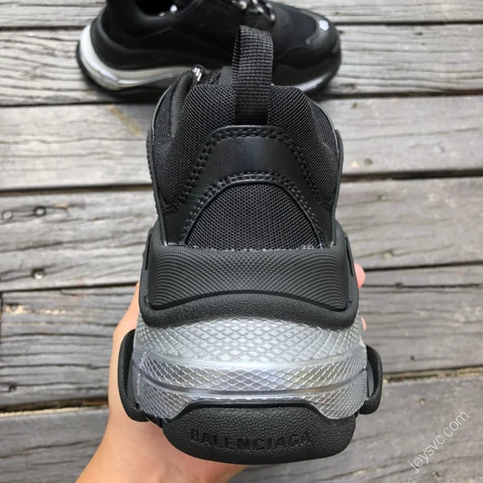 Balenciaga Triple S Clear Sole Silver Black