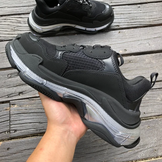 Balenciaga Triple S Clear Sole Silver Black