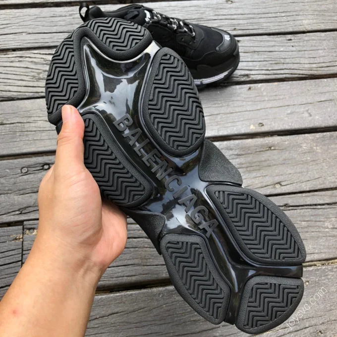 Balenciaga Triple S Clear Sole Silver Black