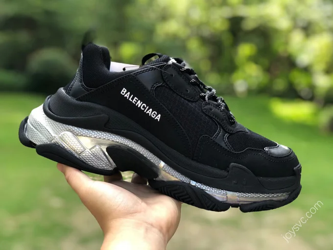 Balenciaga Triple S Clear Sole Silver Black