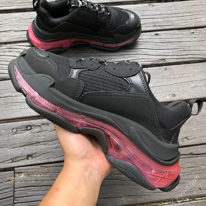 Balenciaga Triple S Clear Sole Pink Black