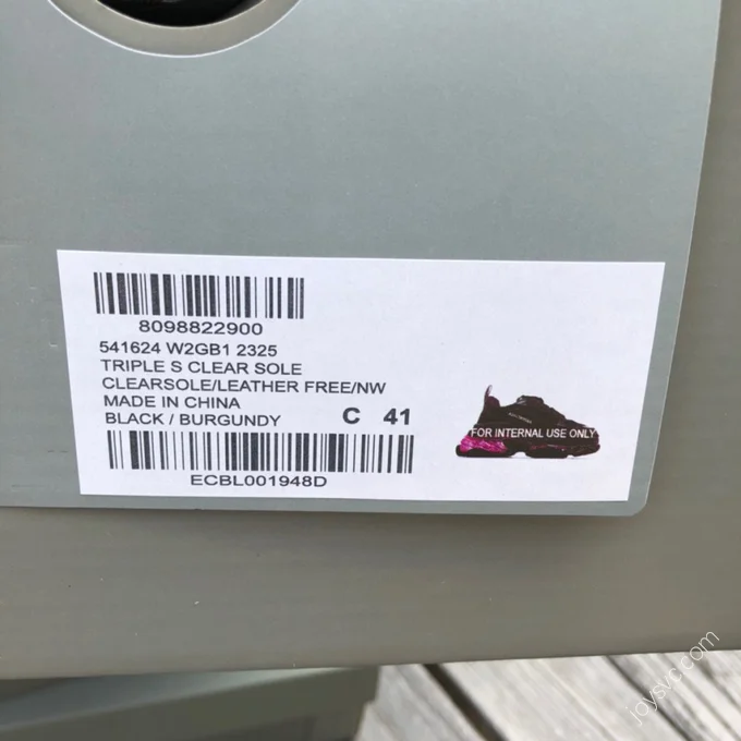 Balenciaga Triple S Clear Sole Pink Black