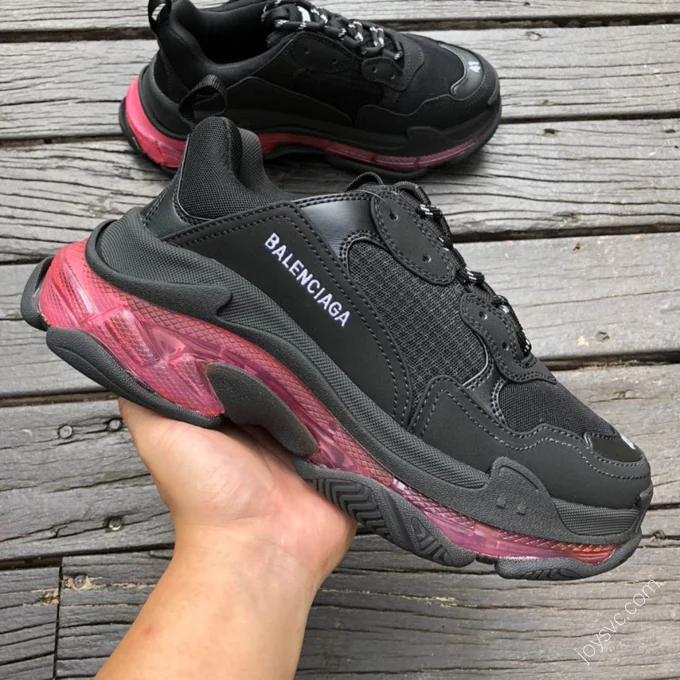 Balenciaga Triple S Clear Sole Pink Black