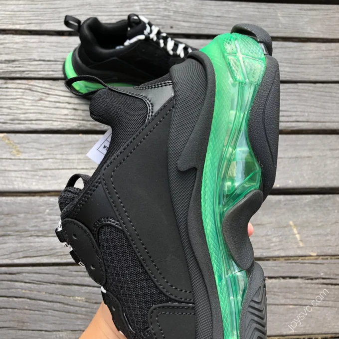 Balenciaga Triple S Clear Sole Green Black