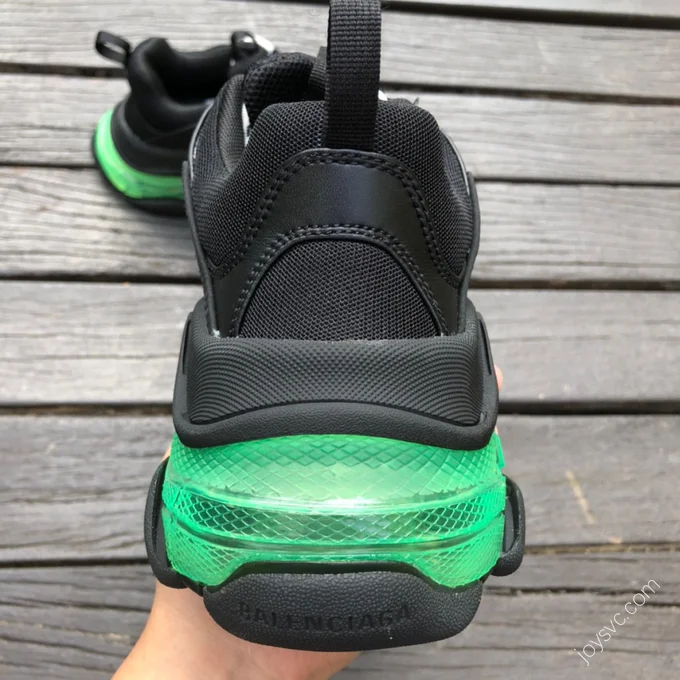 Balenciaga Triple S Clear Sole Green Black