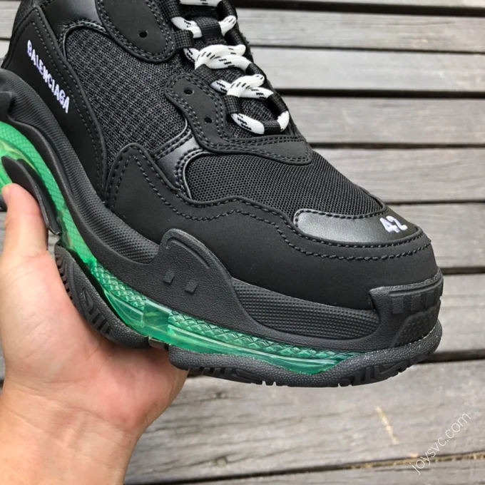 Balenciaga Triple S Clear Sole Green Black