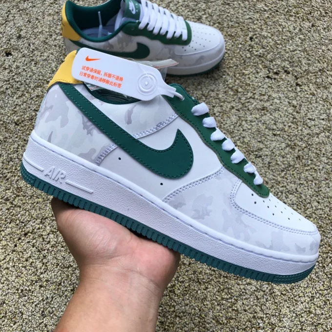 Nike Air Force 1 '07 White/Green/Yellow AF1234-009