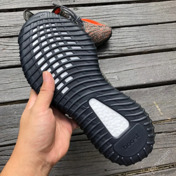 Adidas Yeezy Boost 350 V2 Black Grey Orange HQ7045