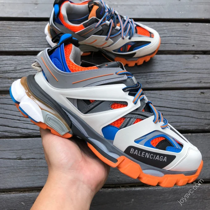 Balenciaga Track 3 Orange Blue Grey