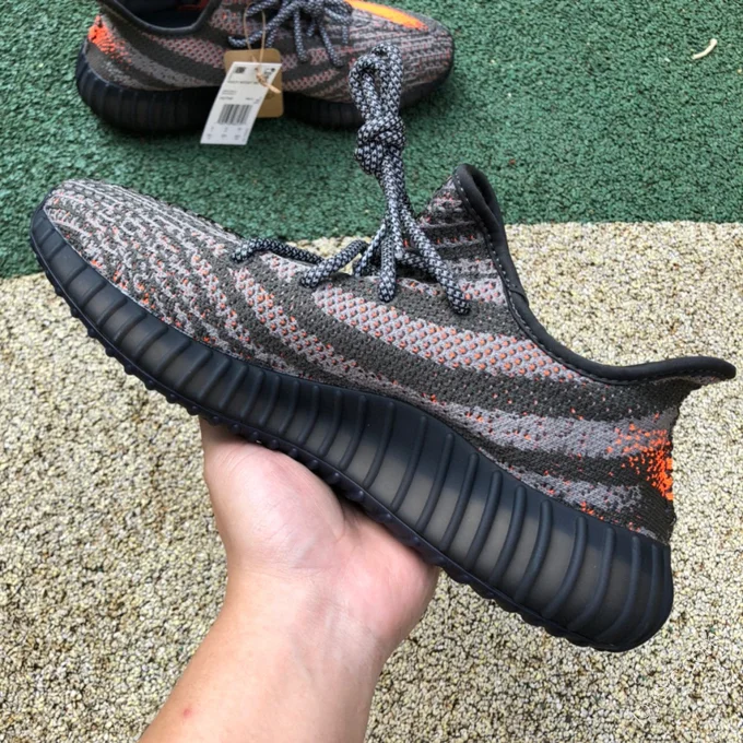 Adidas Yeezy Boost 350 V2 Black Grey Orange HQ7045