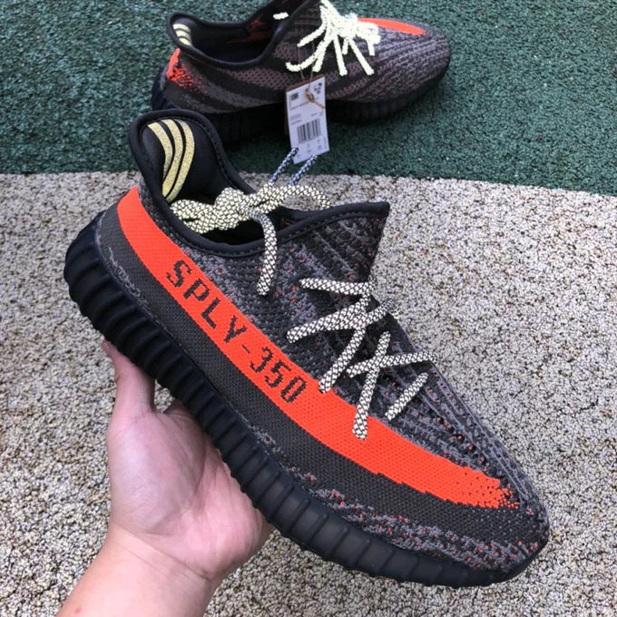 Adidas Yeezy Boost 350 V2 Black Grey Orange HQ7045