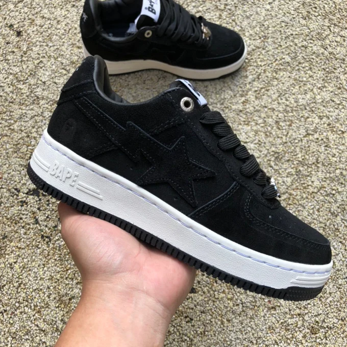 BAPE STA SK8 Black White