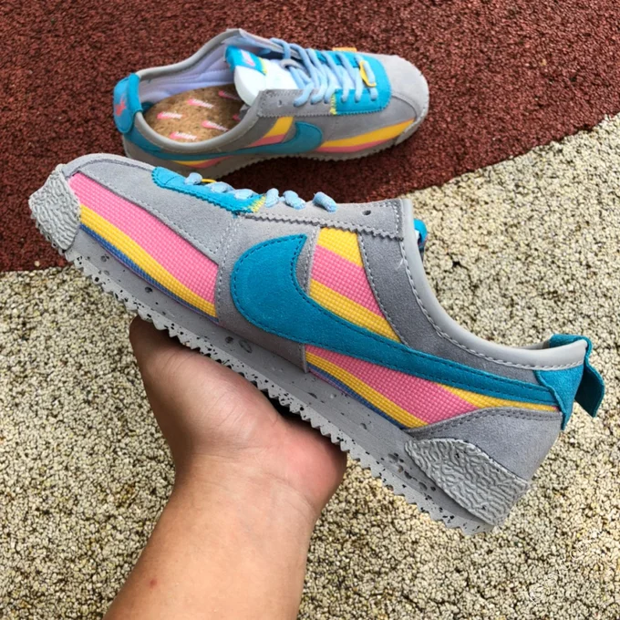 Union x Nike Cortez Grey Blue Yellow DR1413-002