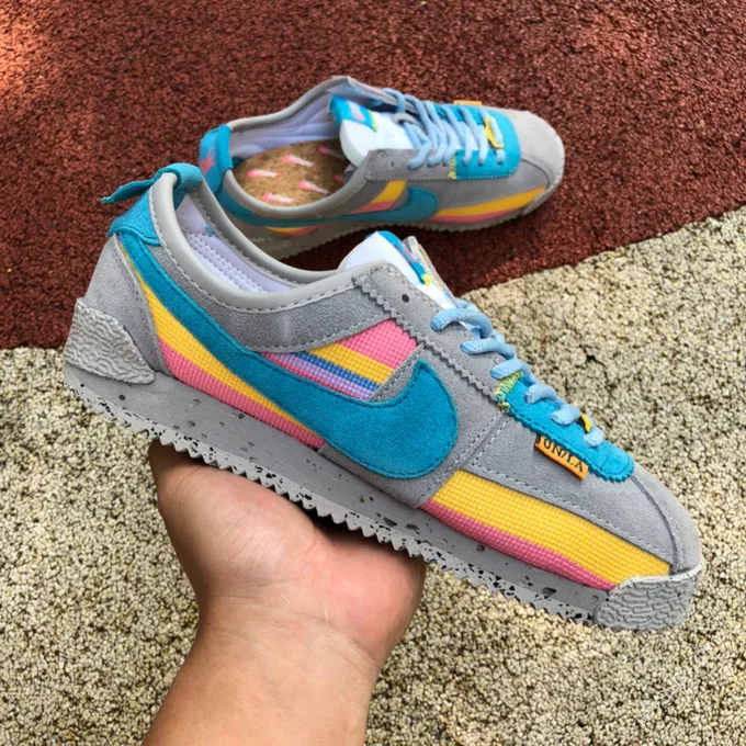 Union x Nike Cortez Grey Blue Yellow DR1413-002