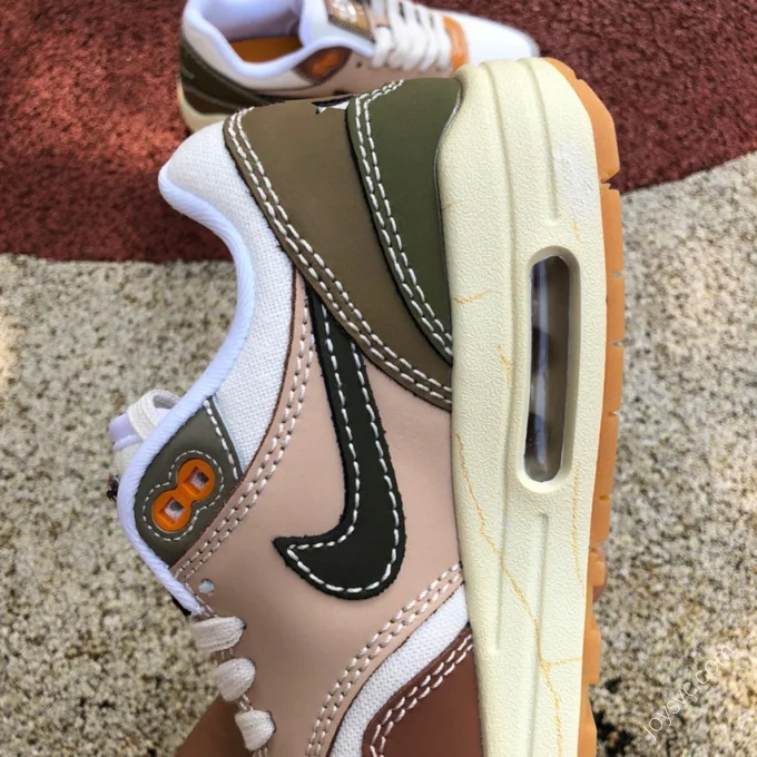 Nike Air Max 1 White Brown Green DQ8656-133