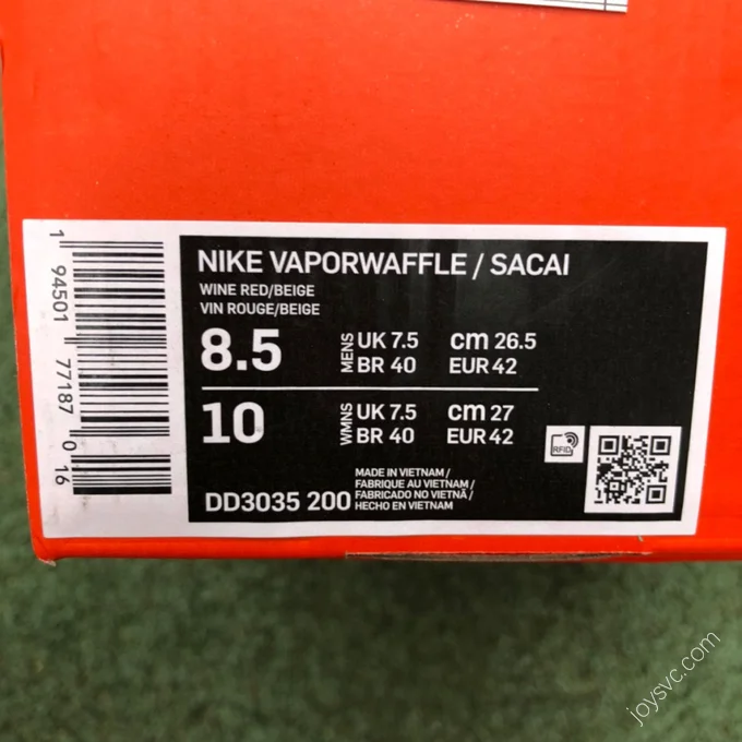 Nike x Sacai Vaporwaffle Red DD3035-200