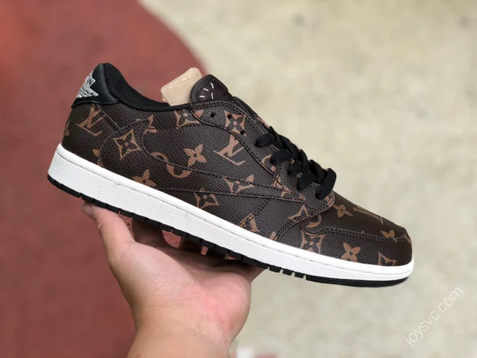 Travis Scott x Nike Air Jordan 1 Low Brown Sneakers DM7866-