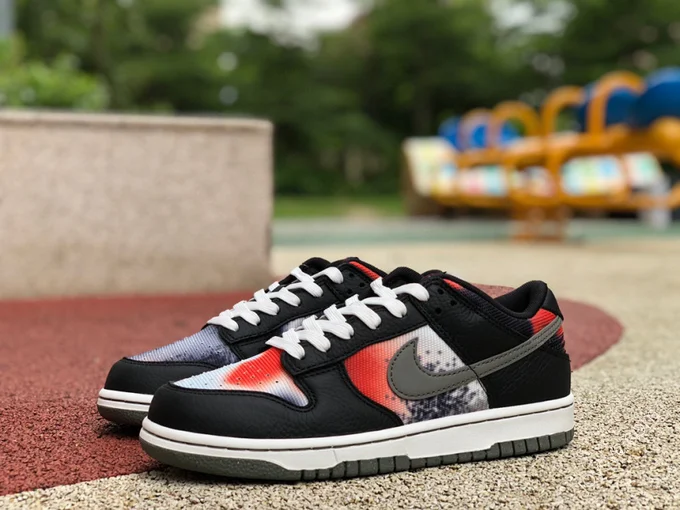 Nike Dunk Low Retro Black Red Graffiti DM0108-001