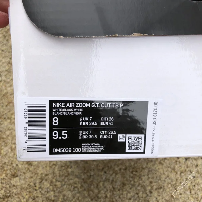 Nike Air Zoom GT CUT White Black DM5039-100
