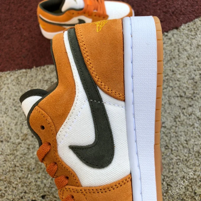 Air Jordan 1 Low White Orange Grey Sneakers DJ0342-102