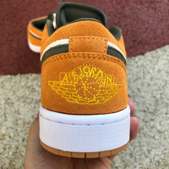 Air Jordan 1 Low White Orange Grey Sneakers DJ0342-102