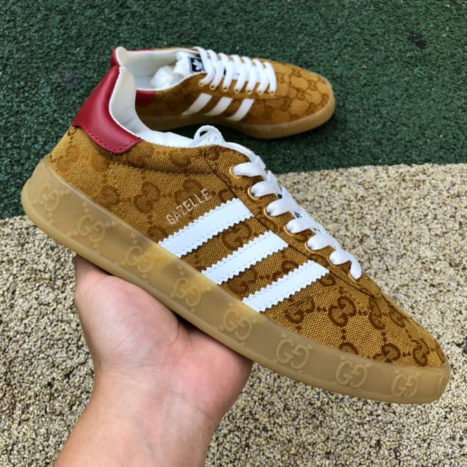 Adidas x Gucci Gazelle Brown White