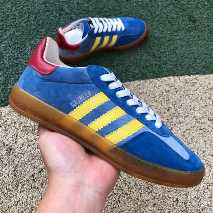 Adidas x Gucci Gazelle Brown Blue