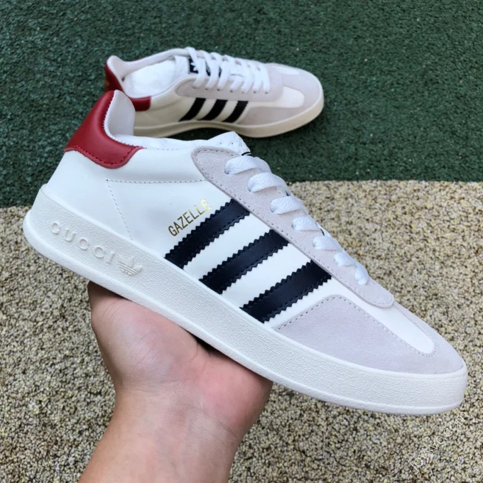 Adidas x Gucci Gazelle Grey White