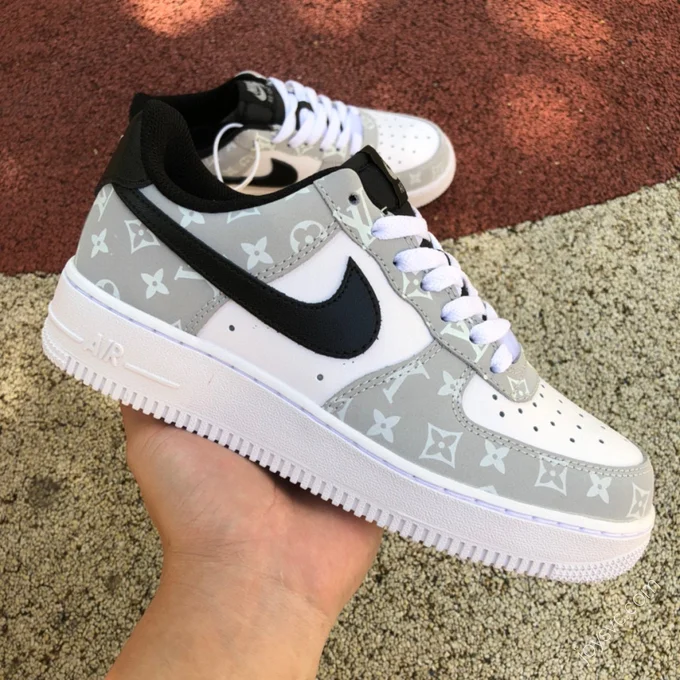 Nike Air Force 1 Low '07 White/Grey LV Print BQ8988-108